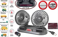 VANTiLATÖR 12V USB SOKETLi TORPiDO ÜSTÜ 2 Li +NUMARATÖRLÜ 1